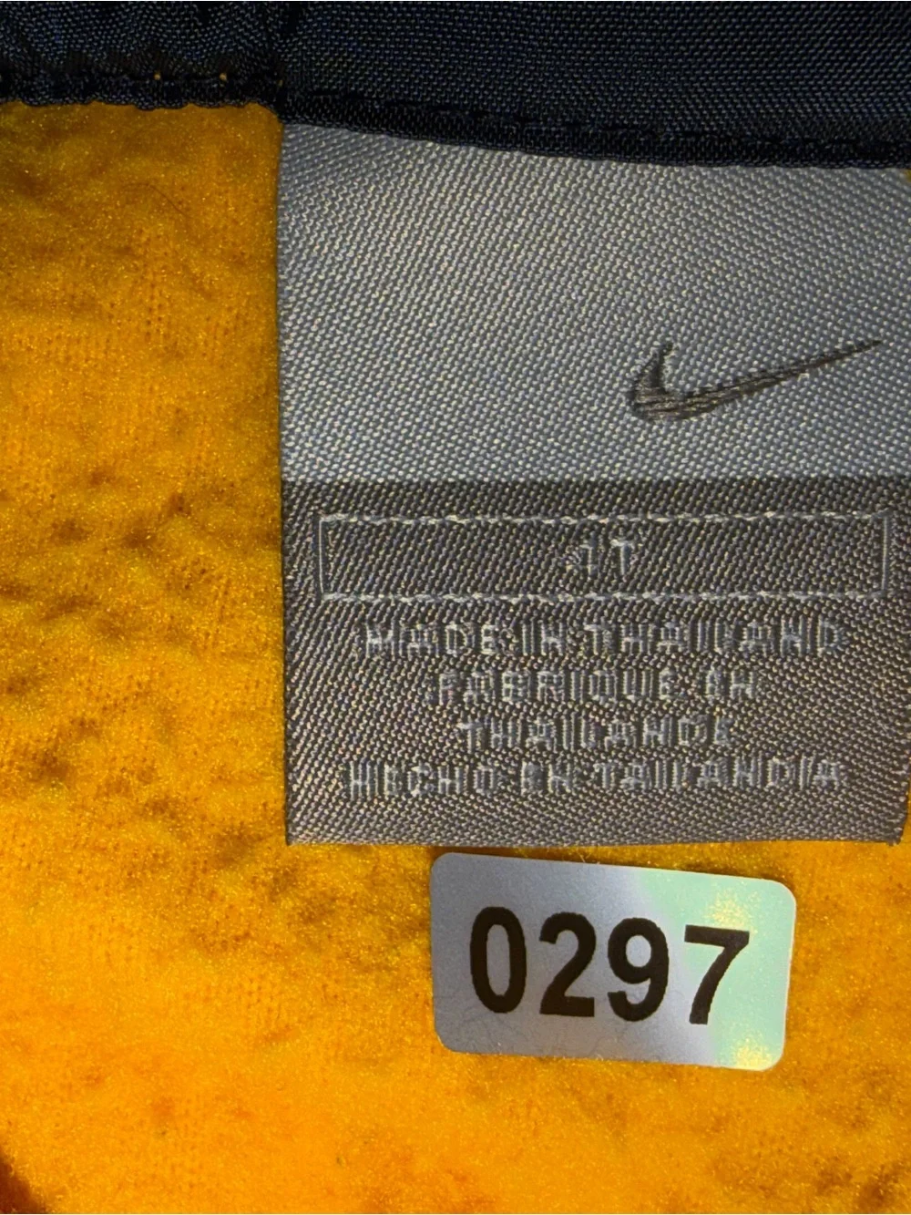 Nike Toddler 4T Yellow Navy Quarter-Zip Fleece Pullover Retro Colorblock